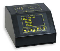 RFID Programmer for prepaid cards, wristbands and key rings.